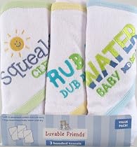 Luvable Friends 3-Pack Embroidered Sayings Hooded Towels - Colors May Vary
From Luvable Friends
