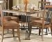 Powell Dining/Kitchen Table with inset - Valencia Warm Brown Charcoal