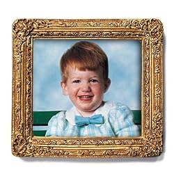 Gold Magnet Frame for Personal Photographs (2-3/4" x 2-1/2", landscape version) - comes with pop-out easel