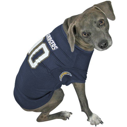 San Diego Chargers Navy Blue Dog Jersey (Small)