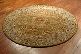 MANUFACTURERS CLOSEOUT! Safavieh Heritage HG812A Peach Area Rug, 3 6 x 3 6 Round