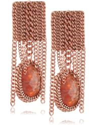 Annie Hammer Jewelry Sunstone and Rose Gold Earrings