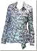 Nicole Benisti - Women's Silver and White Geometric Raincoat