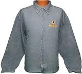 Extra Large (XL) - Blue Denim NFL Washington Redskins Button up Long sleeve shirt