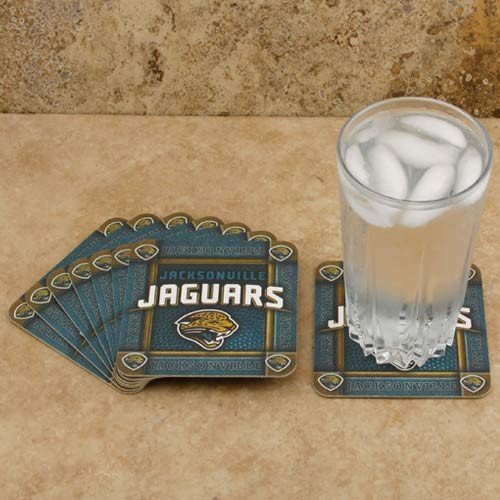 Jacksonville Jaguars 8-Pack Absorbent PaperKraft Coasters