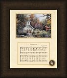 Amazing Grace Song with Church Framed Art - 10 X 12
