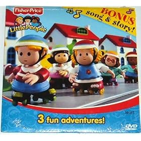 Fisher Price, Little People, DVD with Bonus Song & Story, 3 fun adventures!