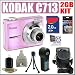 Kodak Easyshare C713 7MP Digital Zoom Camera (Pink) + 2GB Deluxe Accessory Kit 