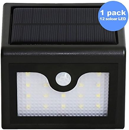 LED Solar Lights, Liwithpro 16 LED Super Bright Outdoor Solar Powered Motion Activated Security Wall Light, Wireless Waterproof Motion Sensor Light for Path Porch Deck Driveway Garden (1)