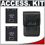 Nikon Coolpix 5617 Leather Case/Bag + (2) Spare EN-EL10 Batteries Kit for S210, S220, S230, S570, S520, S60, S700 Digital Cameras