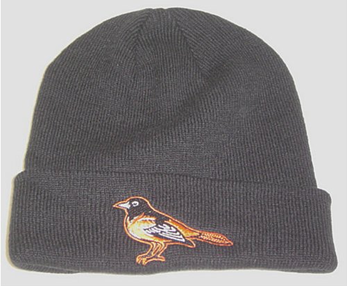 Baltimore Orioles Beanie - Black Knit Skull Cap With Cuff