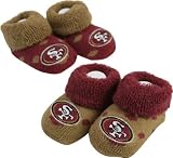 San Francisco 49ers Newborn Polka Dot Bootie 2-Pack