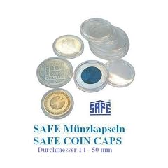 5 x SAFE M�nzkapseln CAPS 41 mm / - Ideal f�r gro�e Medaillen - M�nzen - Anlagem�nzen - 1 $ USD Dollar Silver Silber Eagle Liberty - 50 Franz�sische France - Coincaps - M�nzenkapseln