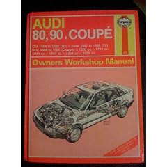 Audi 80, 90 and Coupe 1986-90 Owner's Workshop Manual (Service & repair manuals)
