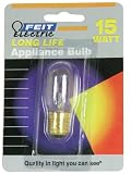 Feit Electric BP15T7N 15-Watt T7 Tubular Appliance Bulb, Clear