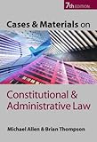 Cases and materials on constitutional and administrative law