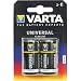 VARTA BATTERY C2 VARTA C Cell Alkaline Batteries - 2 pack