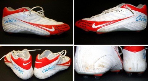 Chris Leak Florida Gators Autographed/Hand Signed Game Used/ Game worn Shoes from the 2006 Champions