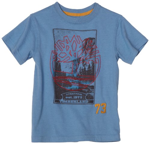 Timberland Boys 2-7 Toddler Stratham Tee, Blue, 4T
