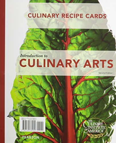 Recipe Cards for Introduction to Culinary Arts by Gleason Jerry The Culinary Institute of America (2014-08-15) Paperback