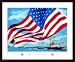 Stars and Stripes, Framed Art Print by Pam Pahl