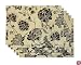 Rose Tree Milano Table Linens Set Of 6 Placemats, Black