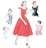 Produkt-Bild: Butterick B5708 Retro 1953 Dress Sewing Pattern, Very Audrey Hepburn and Easy to Make /Kleid Schnittmuster. Brustumfang:77-80-83-87-92cm All sizes in the one envelope. Instructions in English and French.