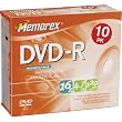 Memorex 4.7Gb/16x DVD-R (10-Pack Slim Case)