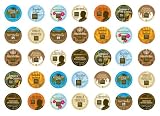 Crazy Cups Wolfgang Puck Sampler,  K-Cup Portion Pack for Keurig K-Cup Brewers (Pack of 35)