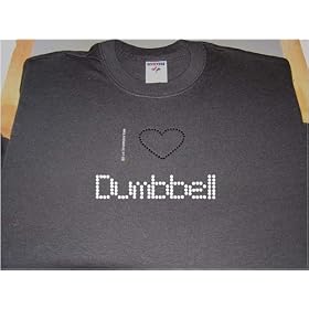 I Love Dumbbell Rhinestone Shirt