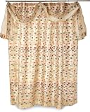 Popular Bath Sunset Dots Valance Gold