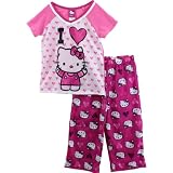 Hello Kitty "I Heart Kitty" Pink Pajamas 4-10