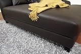 Baxton Studio Josephine Leather Victorian Modern Chaise Lounge, Brown