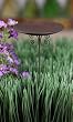 Set of 4 - Rusty Wire Small Birdbath or Candle Pick for Fairy Gardens or Gnome Villages