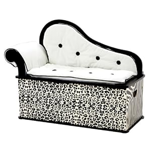 Levels Of Discovery Wild Side Bench Seat with Storage Black Ivory by Levels of Discovery