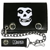 Misfits - Skull Leather Wallet W/Chain