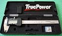 True Power 6"(150mm) Stainless Steel Digital Vernier Caliper with Inch Fractions/Decimal SAE/Metric Unit Display & Conversion
