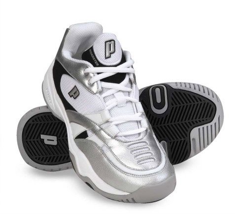 Prince T9 Roadster Tennis Shoes (Junior) White/Black/Silver
