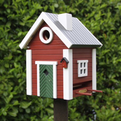 Vogelhaus SCHWEDENKATE rot - (WG101)