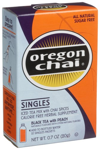 Oregon Chai Tea Black Singles 10 Count, Units (Pack of 5) by Chai Beverages