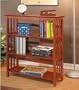 ALL SOLID WOOD Mission Style 3-Shelf Bookcase in Cherry Finished