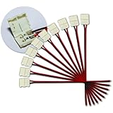 ZITRADES 10MM 2PIN 10PCS LED STRIP CONNECTORS FOR 5050 SINGLE COLOR LED STRIP BY ZITRADES