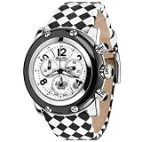 Glam Rock Damen-Armbanduhr XL Chronograph Leder GR10155