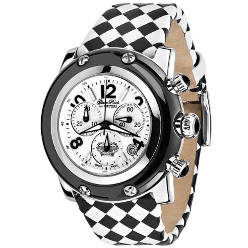 Glam Rock Damen-Armbanduhr XL Chronograph Leder GR10155 Preisvergleich