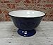 Tuscany Fleur De Lis Pedestal Fruit Bowl Color: Blue
