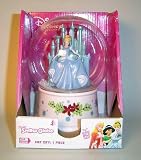 Disneys Cinderella Christmas Musical Air Blown Snow Globe Plays "Joy to the World" & "We Wish You a Merry Christmas"