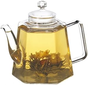 Grosche Vienna Stove Top Water Kettle And Infuser Glass Teapot 1250ml 42 Fl. Oz