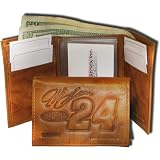 RICO Jeff Gordon Embossed Leather Trifold Wallet