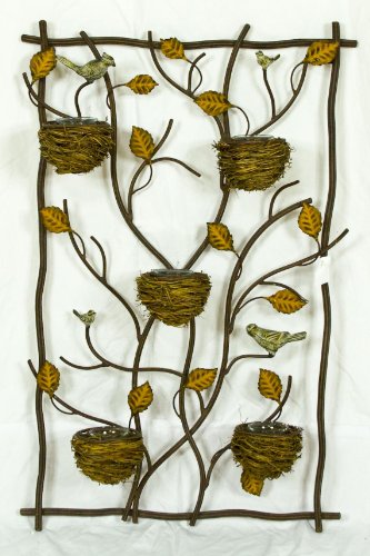 Pinnacle Strategies H81438 Bird Nests Metal Wall Plaque