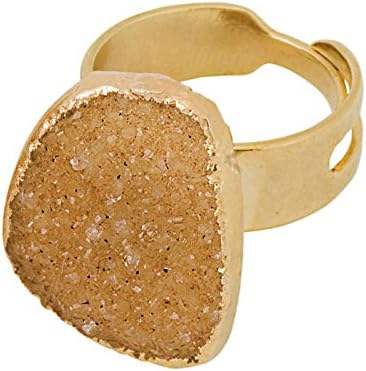 Adjustable Druzy Ring